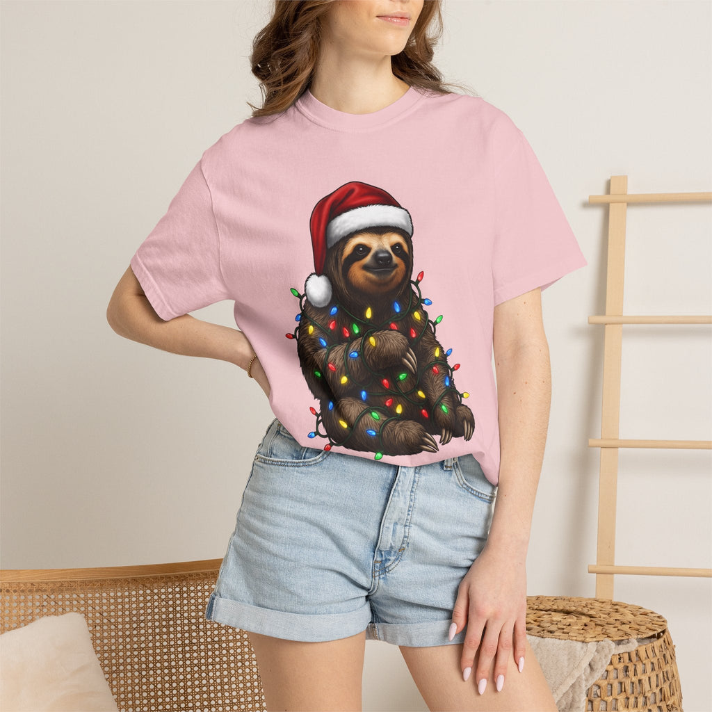Sloth Holiday Hat Shirt Christmas Creatures Unisex Gift Animation Tee Sloth Hat
