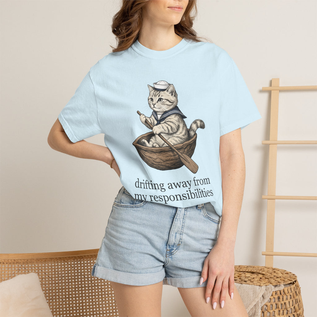Pirate Cat Shirt Joke Gift Women Classic Tee Swashbuckler product image 9