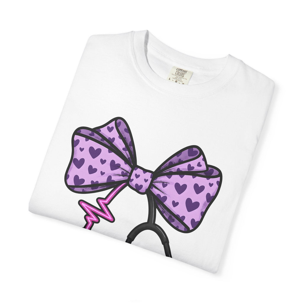 Heart Bow Stethoscope Shirt Nurses Clinic Unisex Gift product image 5