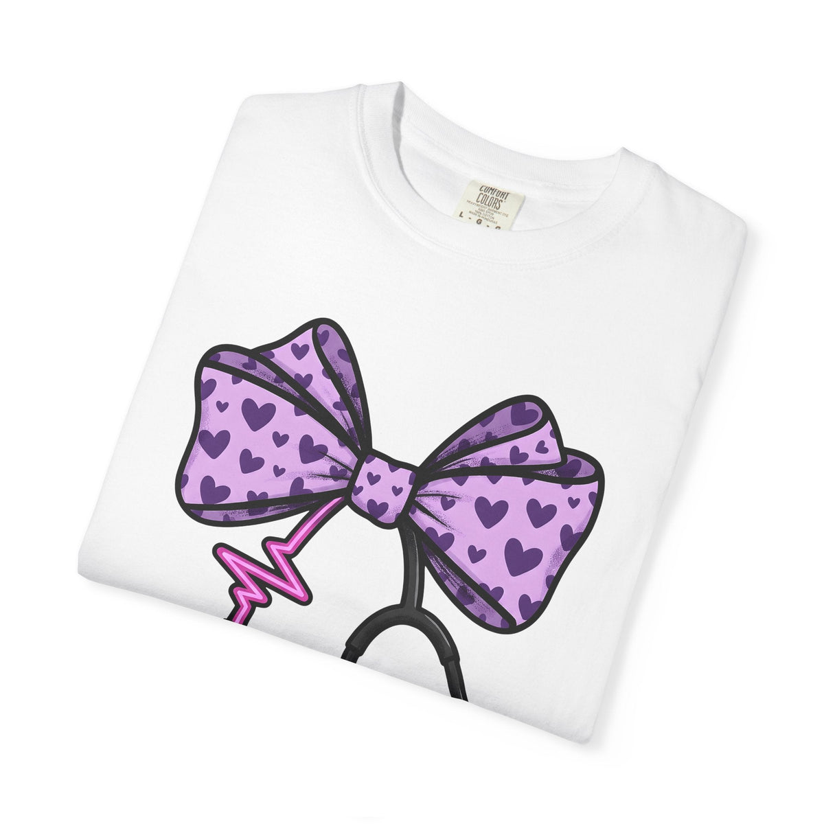 Heart Bow Stethoscope Shirt Nurses Clinic Unisex Gift product image 5