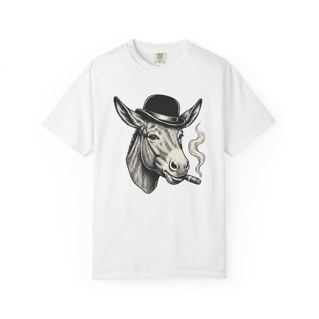 Donkey Hat Shirt Animal Humor Unisex Gift Vintage Tee Burro T-Shirt Pet Fan
