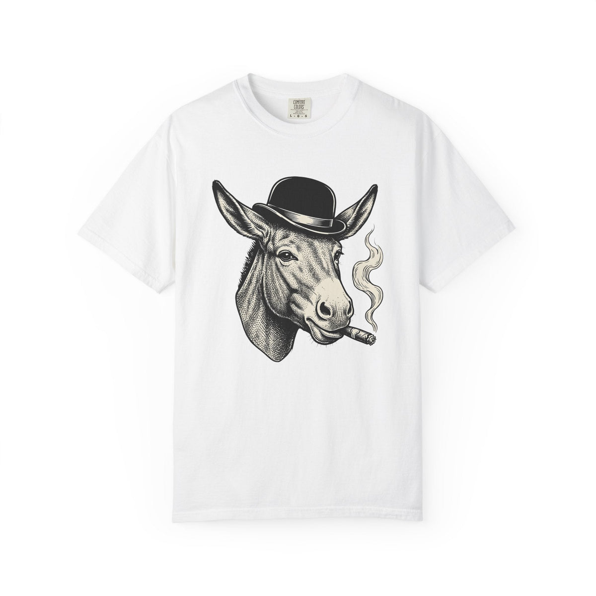 Donkey Hat Shirt Animal Humor Unisex Gift Vintage Tee Burro T-Shirt Pet Fan