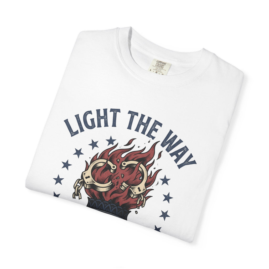 Freedom Torch Shirt America Liberty Unisex Gift Retro Tee product image 5