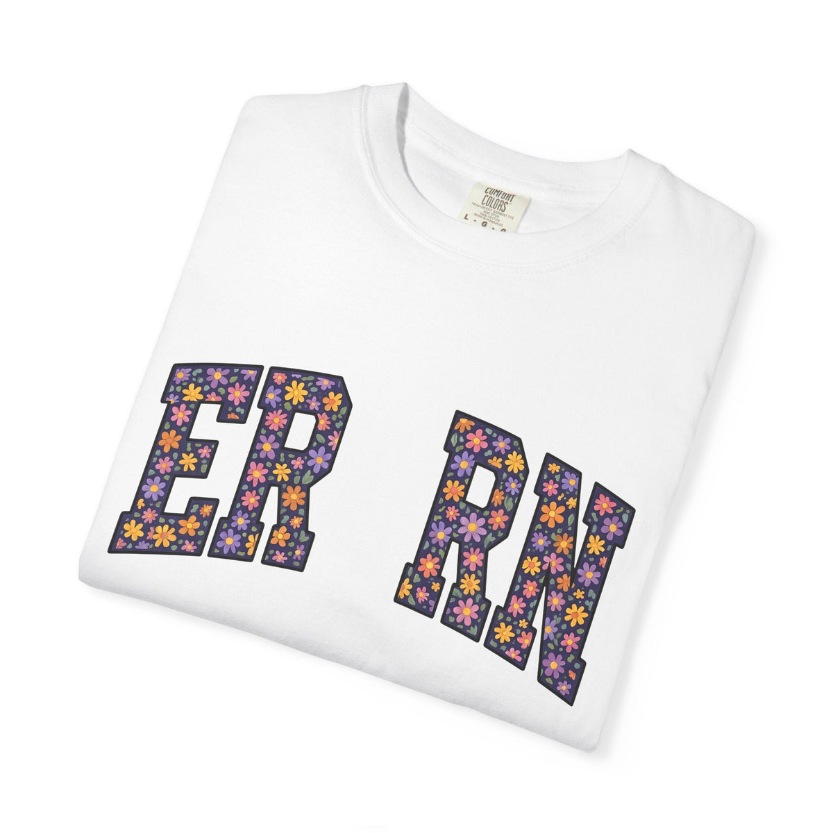Flower Monogram Shirt Nurses Gratitude Unisex Gift Strong product image 5