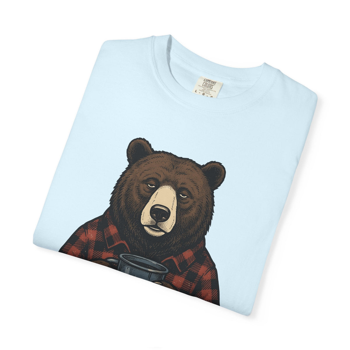 Mug Bear Shirt Christmas Cappuccino Unisex Gift Farmhouse Tee Teddy Bear T-Shirt
