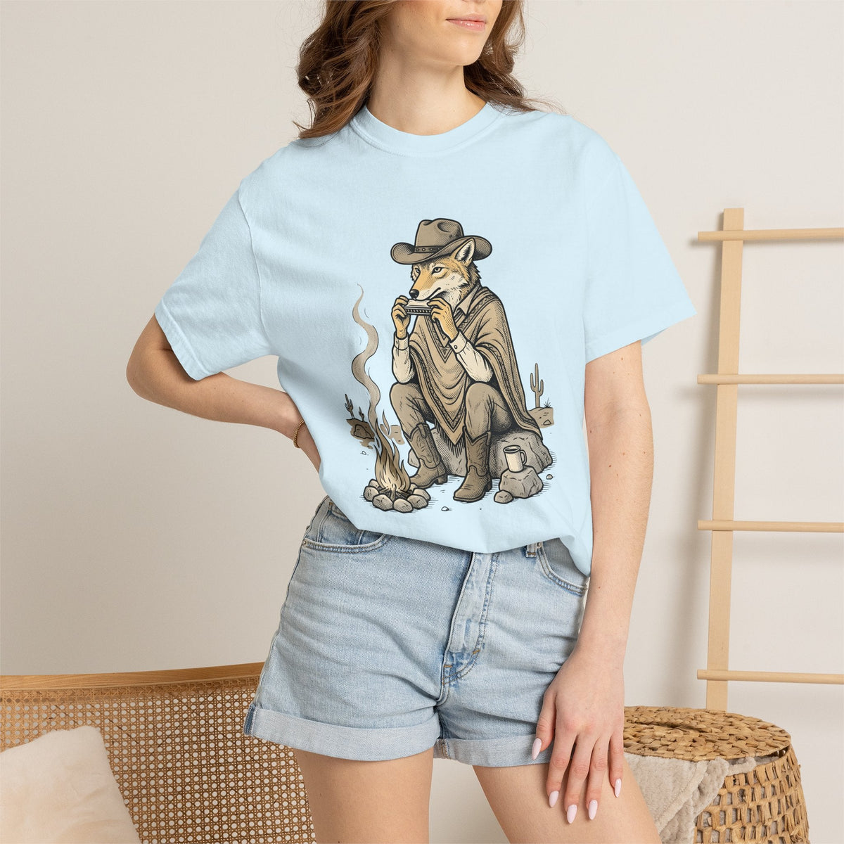 Desert Coyote Shirt Cowgirl Fauna Gift for Women Country product image 9