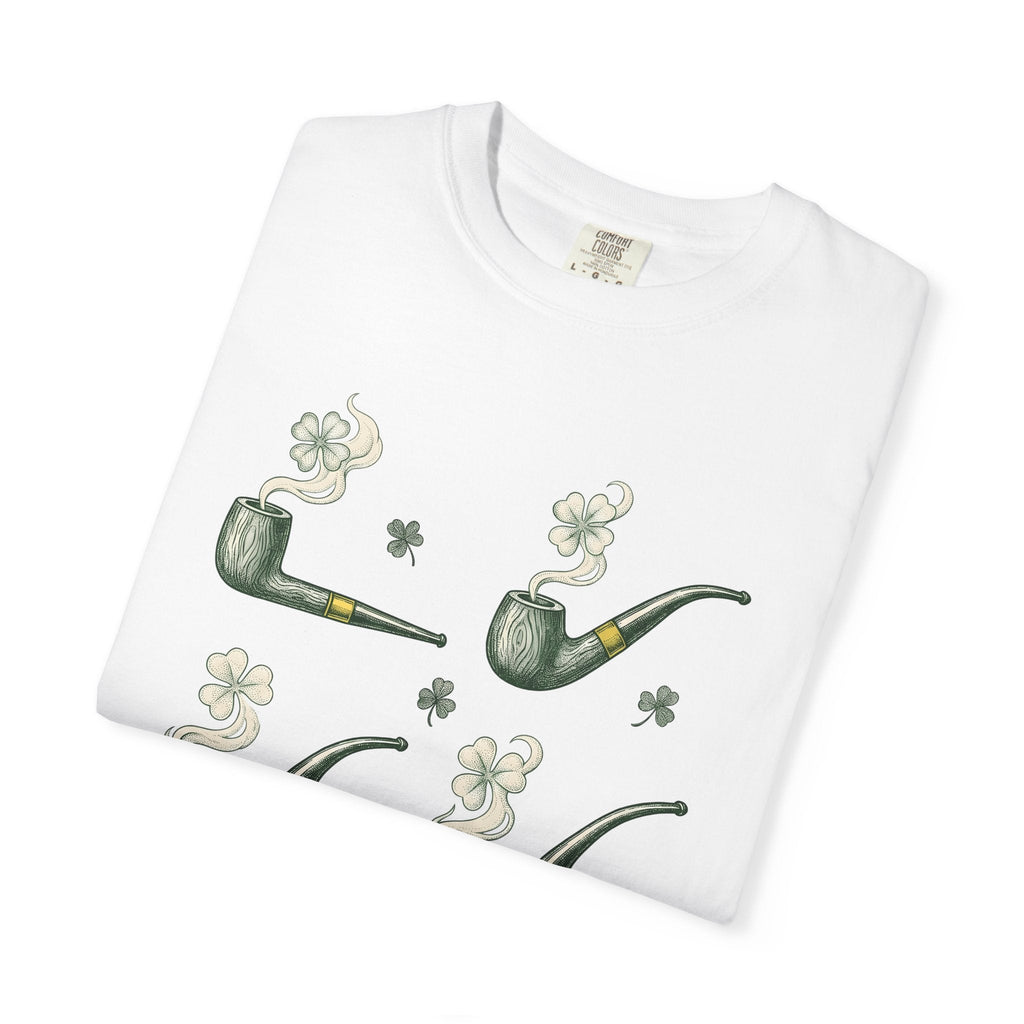 Tobacco Pipe Clover Shirt St Patrick's Day Celtic Unisex product image 5