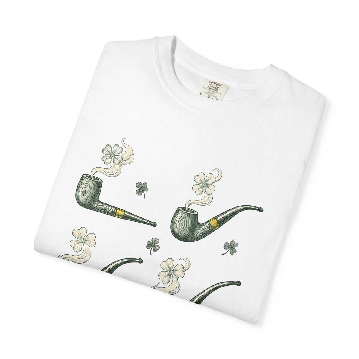 Tobacco Pipe Clover Shirt St Patrick's Day Celtic Unisex product image 5
