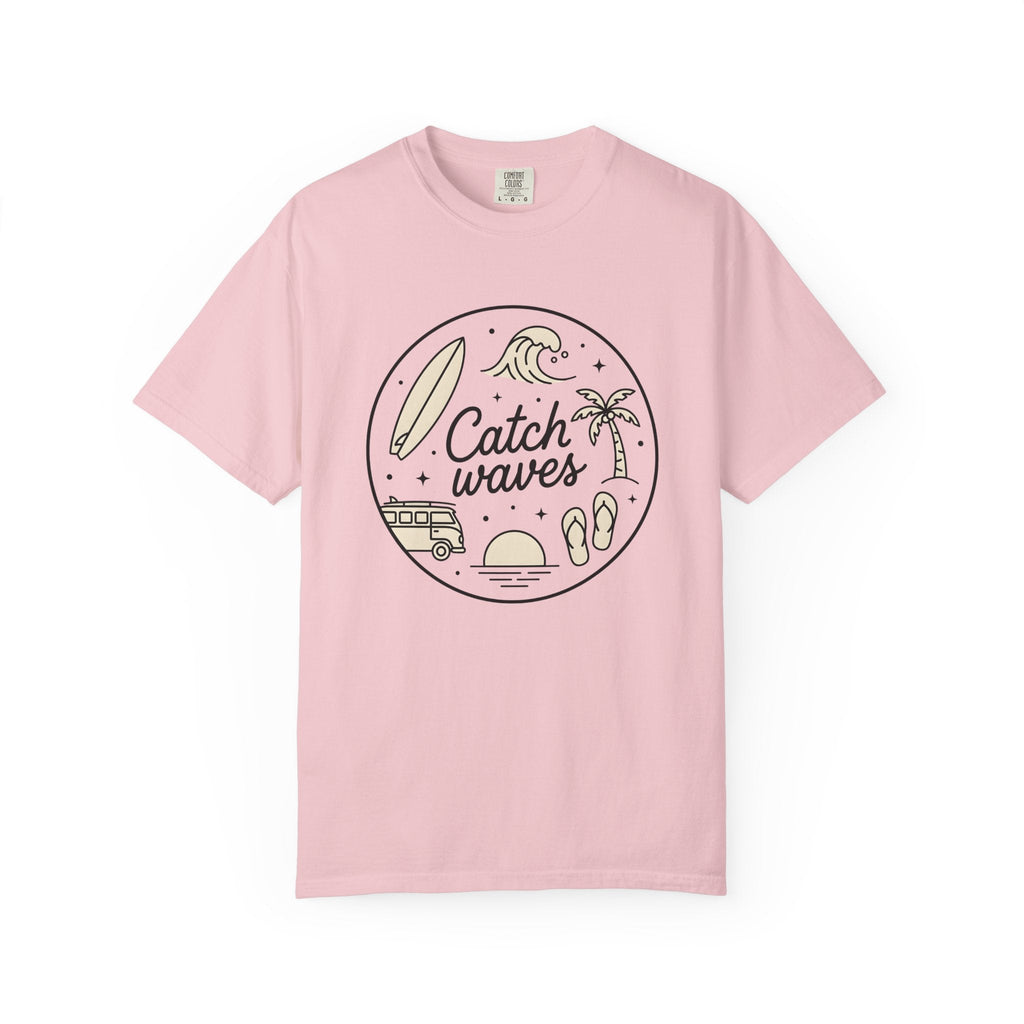 Surfboard Wave Shirt Surfing Beach Gift Women Line Art Tee product image 3