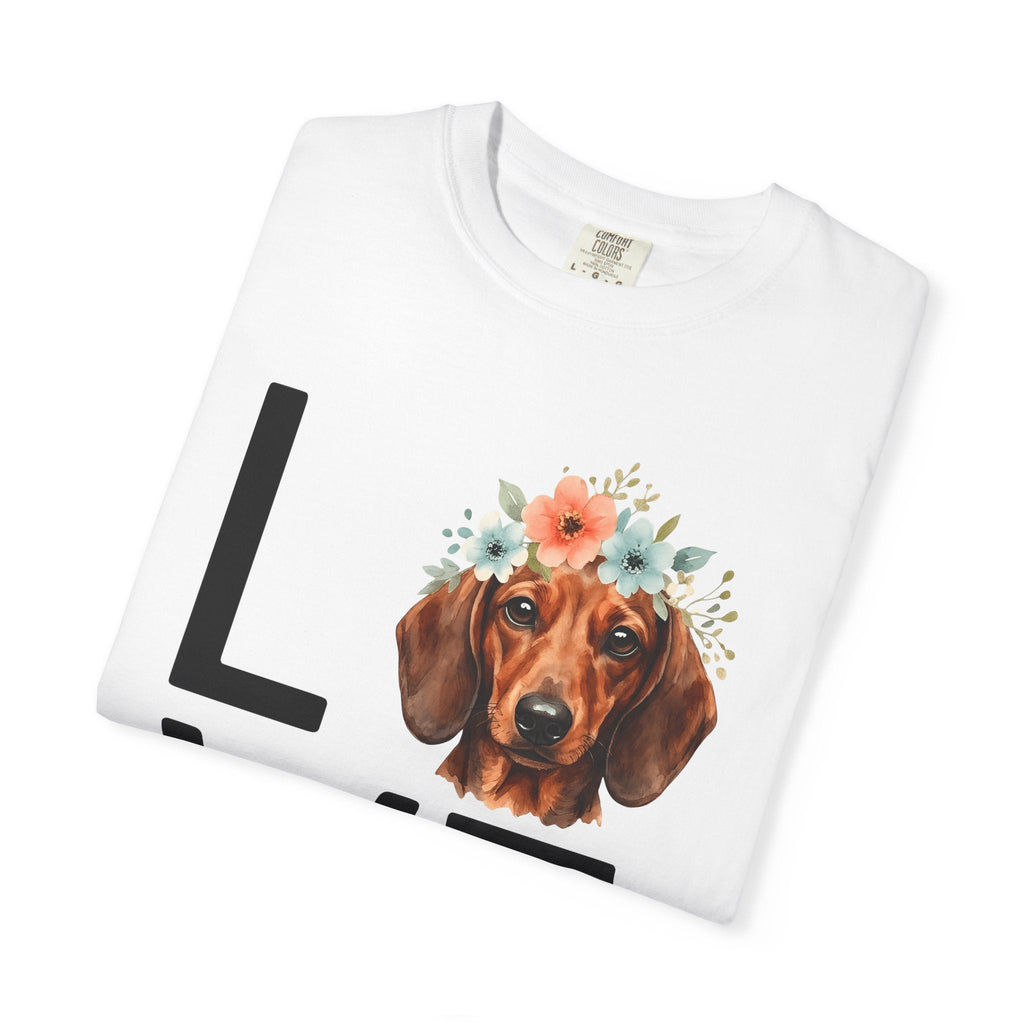 Dachshund Hound Shirt Dog Garden Unisex Gift Painted Tee product image 5