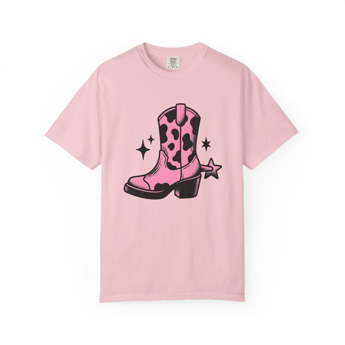 Leather Boot Shirt Cowgirl Ranch Gift for Women Comic Tee product image 3