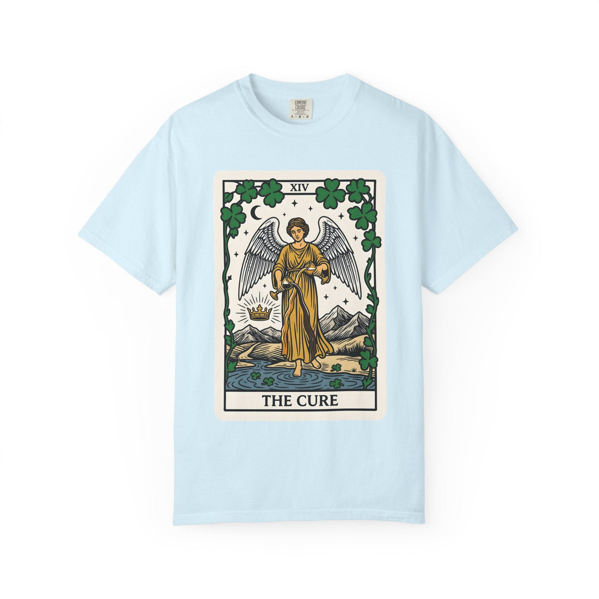 Angel Tarot Card Shirt St Patrick's Day Mystical Unisex product image 2
