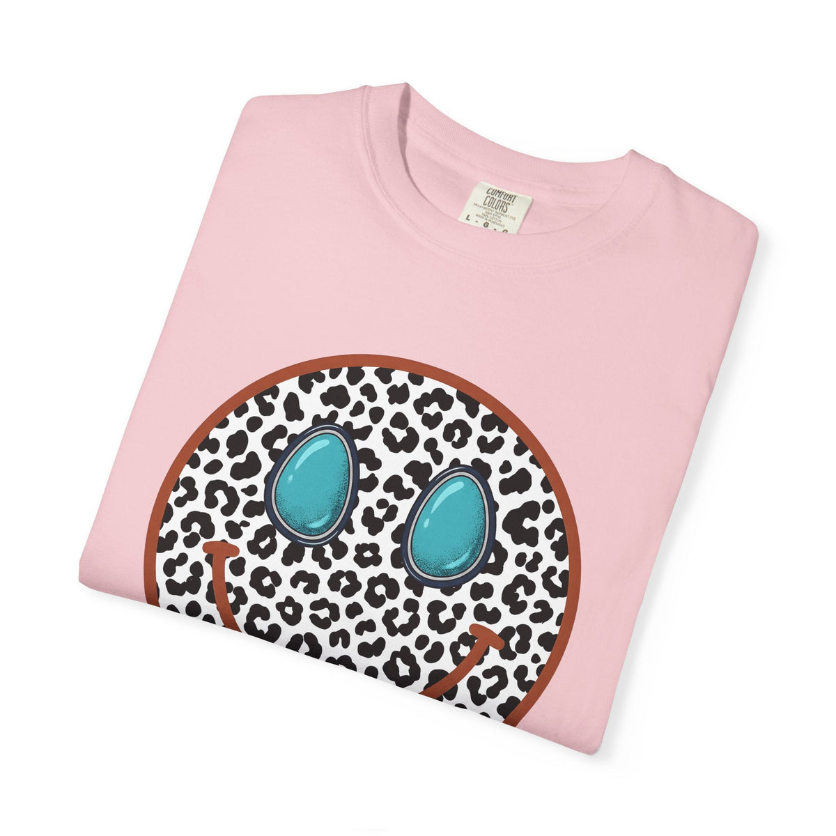 Leopard Print Smiley Face Shirt Animal Boho Unisex Gift product image 11