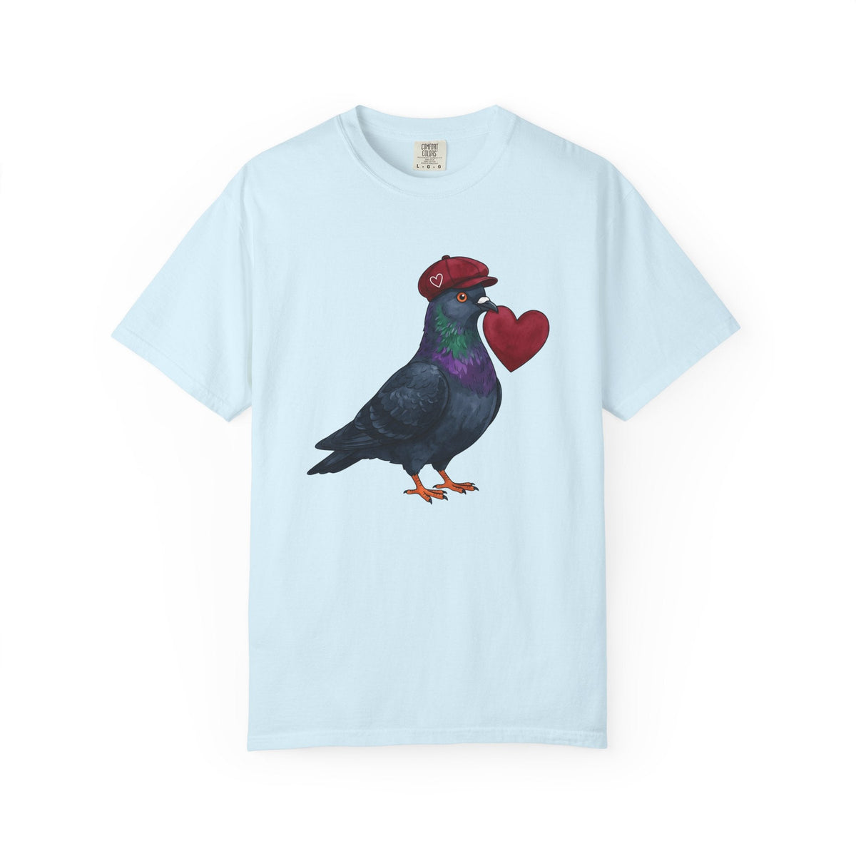 Pigeon Heart Shirt St. Valentines Day Love Unisex Gift product image 2
