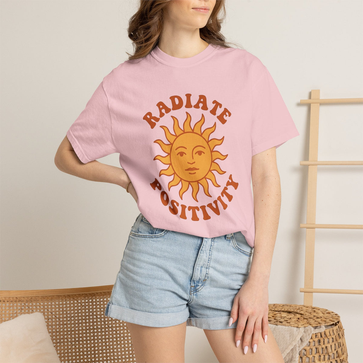 Sun Symbol Shirt Positive Vibes Self Help Unisex Gift product image 12