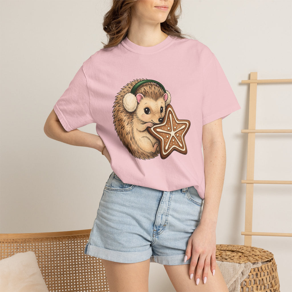 Hedgehog Cookie Shirt Animals Holiday Unisex Gift Cute Tee product image 12