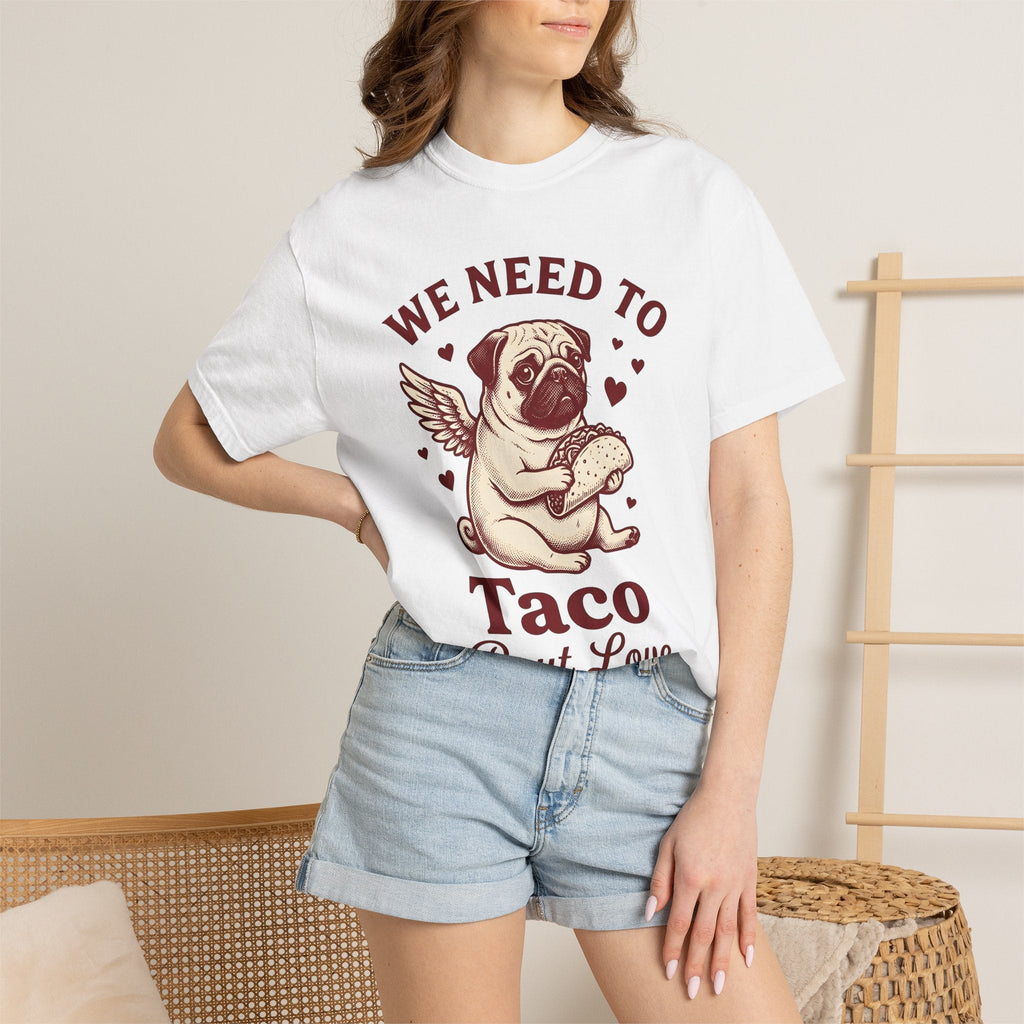 Pug Taco Shirt Valentines Day Dog Gift Women Vintage Tee product image 6