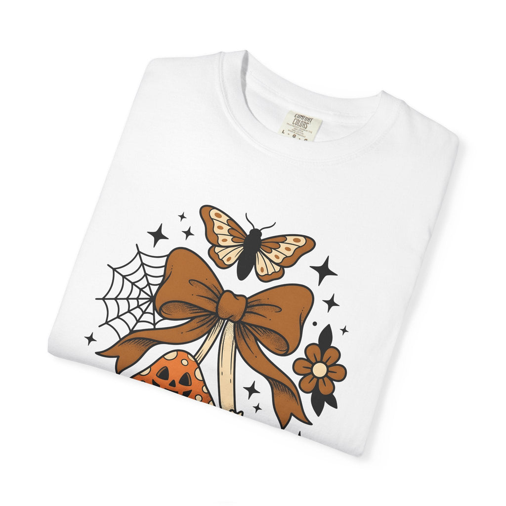 Jack O Lantern Fungi Ink T-Shirt – Dark Halloween Mushroom product image 6