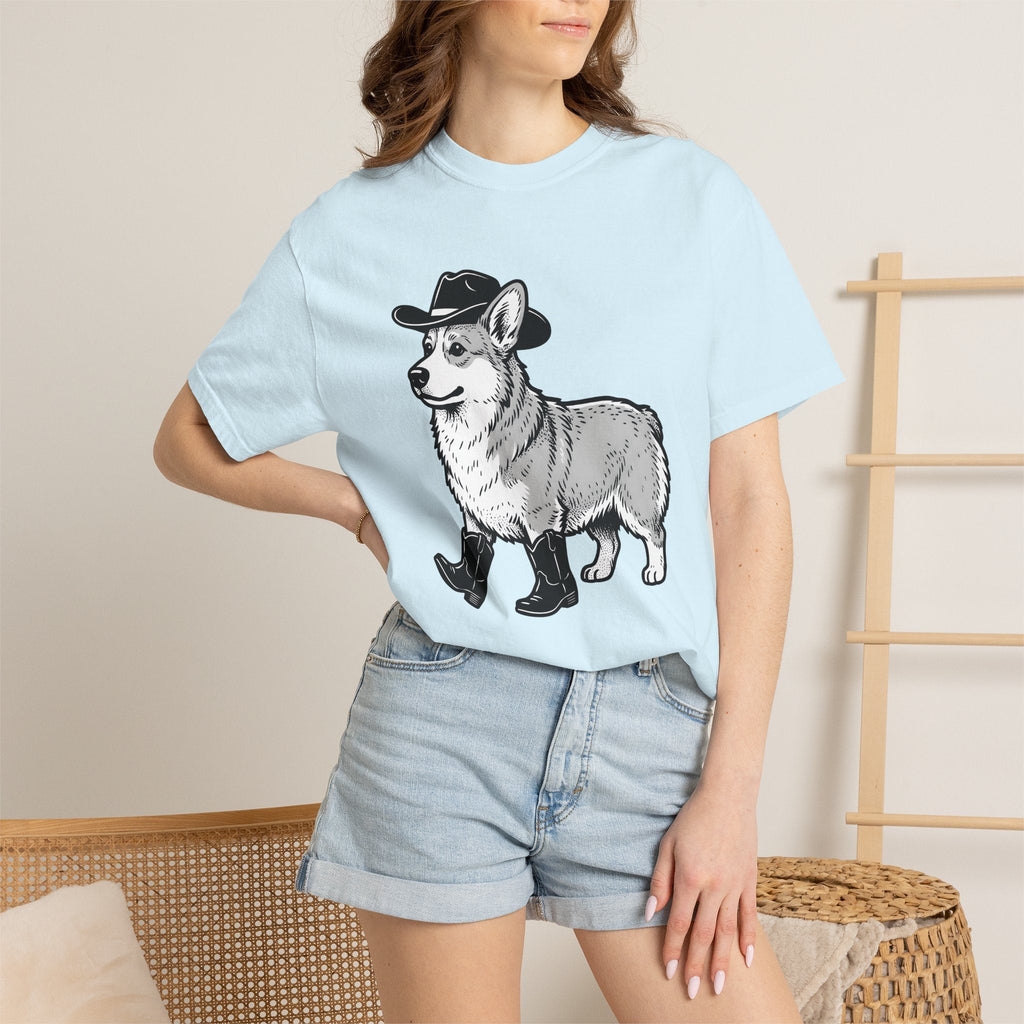 Corgi Pet Shirt Cowgirl Animal Gift for Women Cartoon Tee product image 9