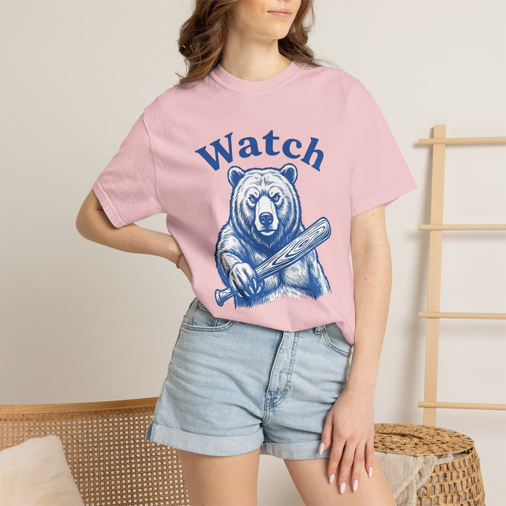 Bear Baseball Bat Shirt Sports Unisex Gift Vintage Tee product image 13