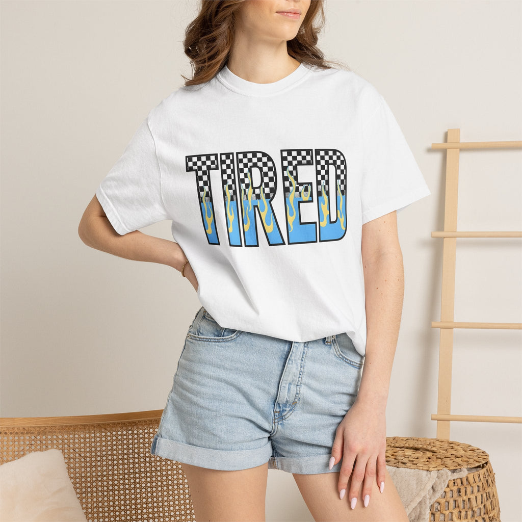 Checkered Fire Lettering Shirt Moms Comedy Gift for Women product image 6