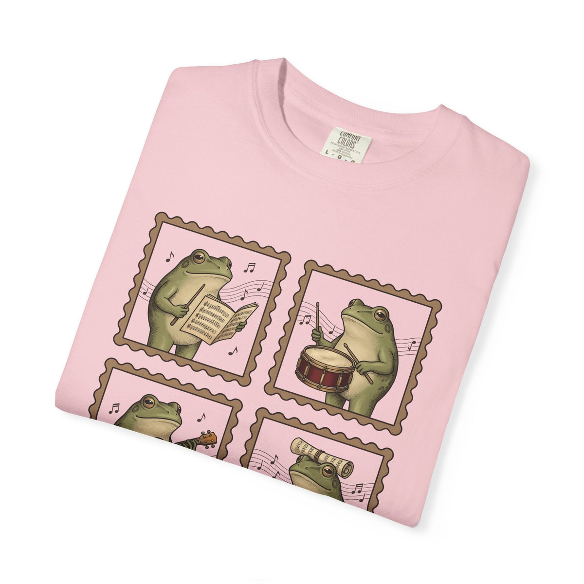 Frog Players Shirt Music Critters Unisex Gift Sketch Tee product image 11