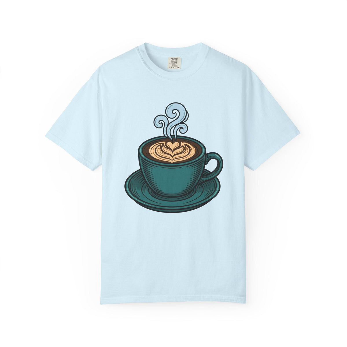 Coffee Cup Shirt Coffee Foodie Unisex Gift Hand Drawn Tee Mug T-Shirt Coffee Fan