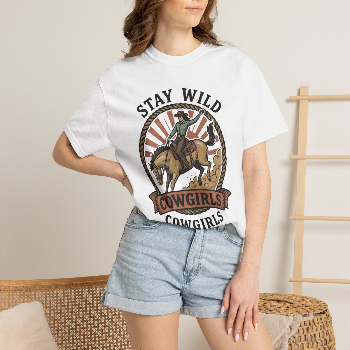 Cowgirl Horse Shirt Cowboy Gift for Women Rustic Tee Rodeo product image 6