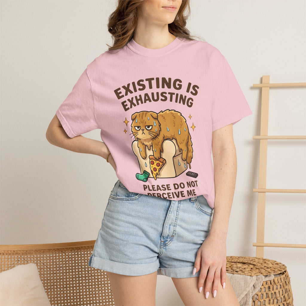 Relaxed Cat Shirt Comedy Gift Women Playful Tee Kitty product image 12