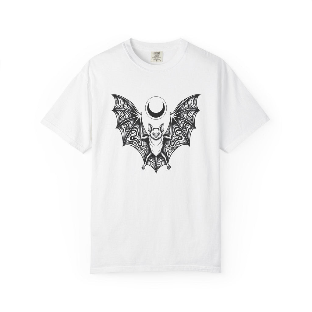 Bat Illustration Shirt Gothic Holiday Unisex Gift Dark Tee product image 1