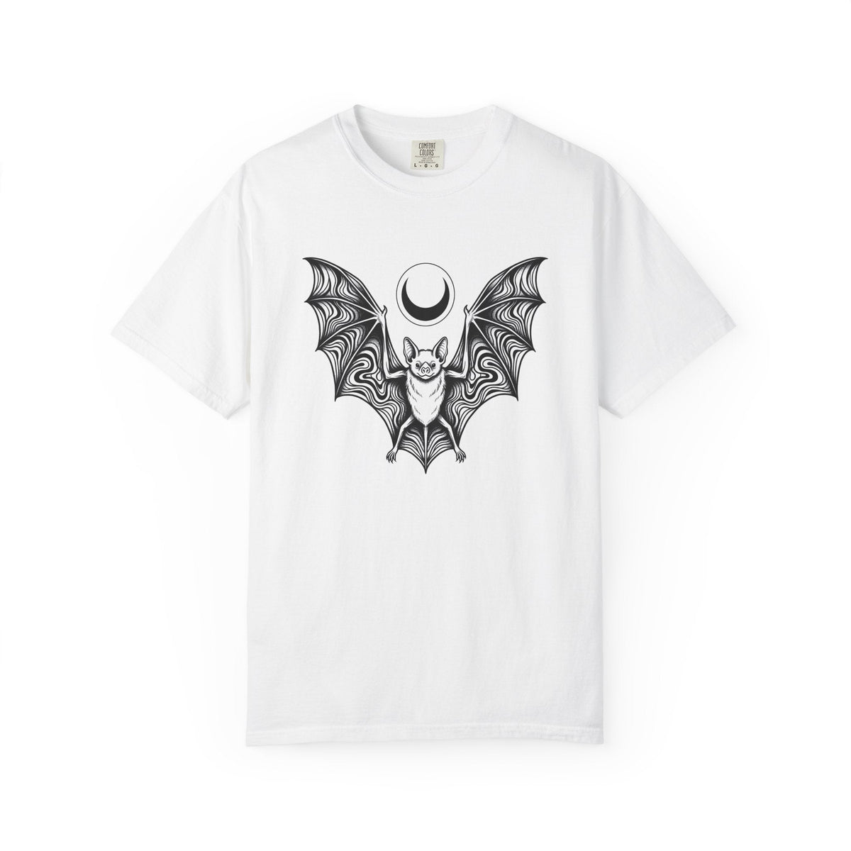 Bat Illustration Shirt Gothic Holiday Unisex Gift Dark Tee product image 1