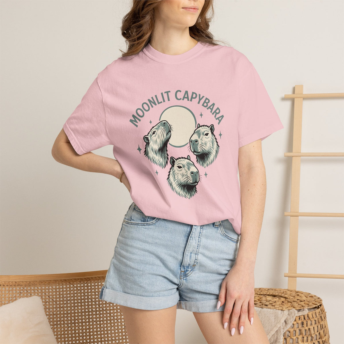 Capybara Set Shirt Animals Environment Unisex Gift Flat product image 12