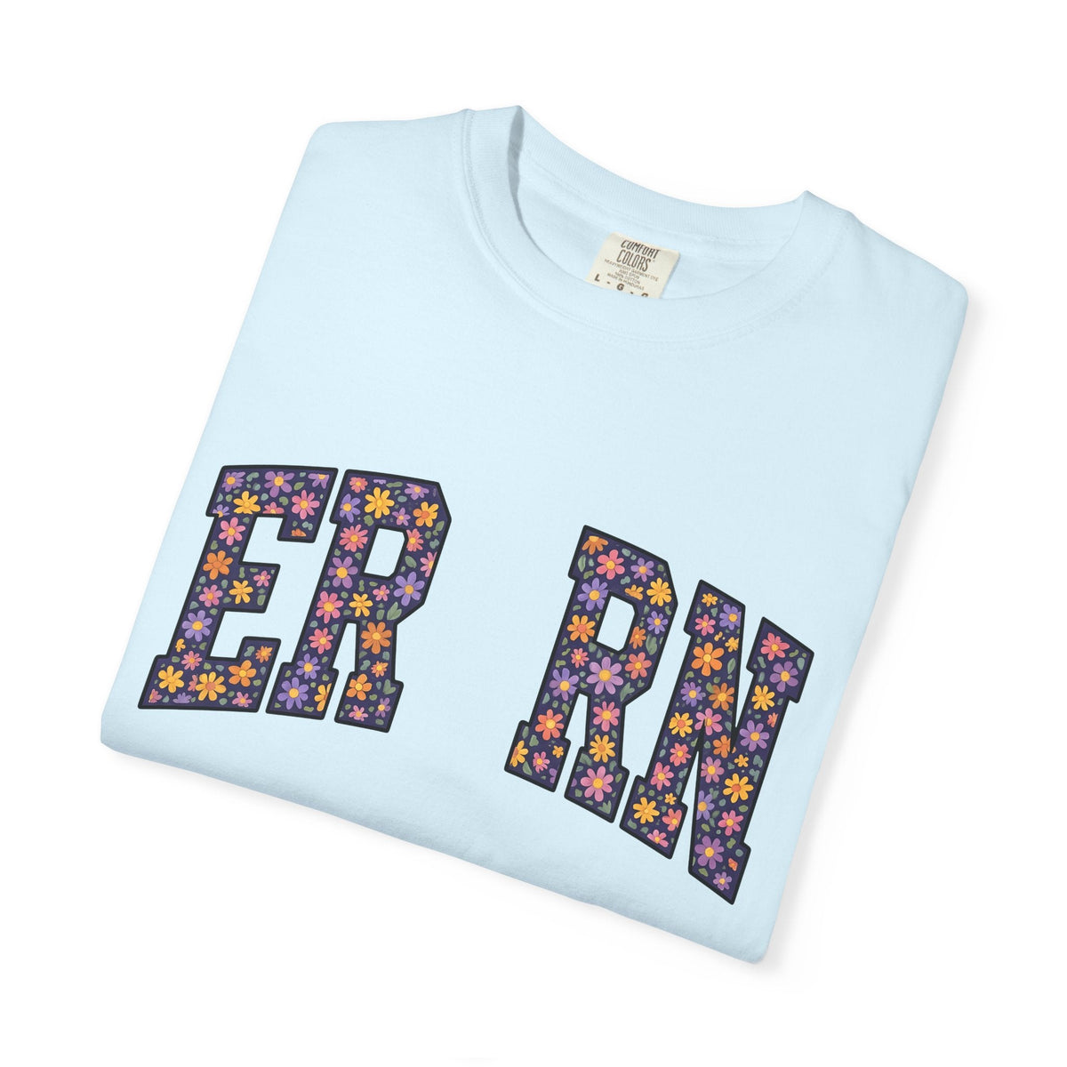 Flower Monogram Shirt Nurses Gratitude Unisex Gift Strong product image 8