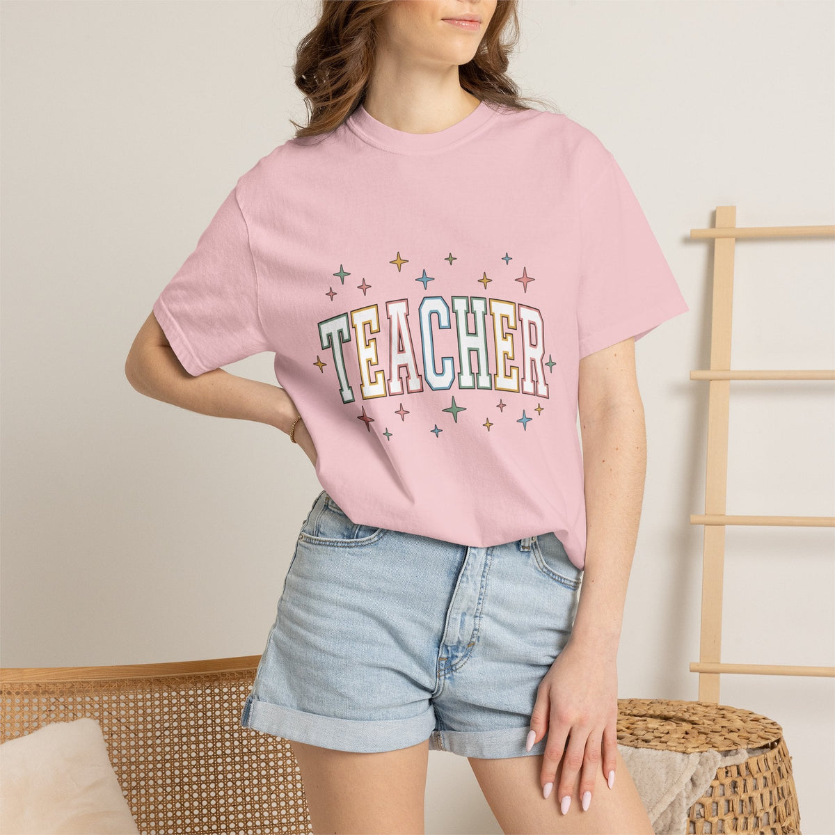Teaching Phrase Shirt Teachers Learning Unisex Gift Vivid product image 12