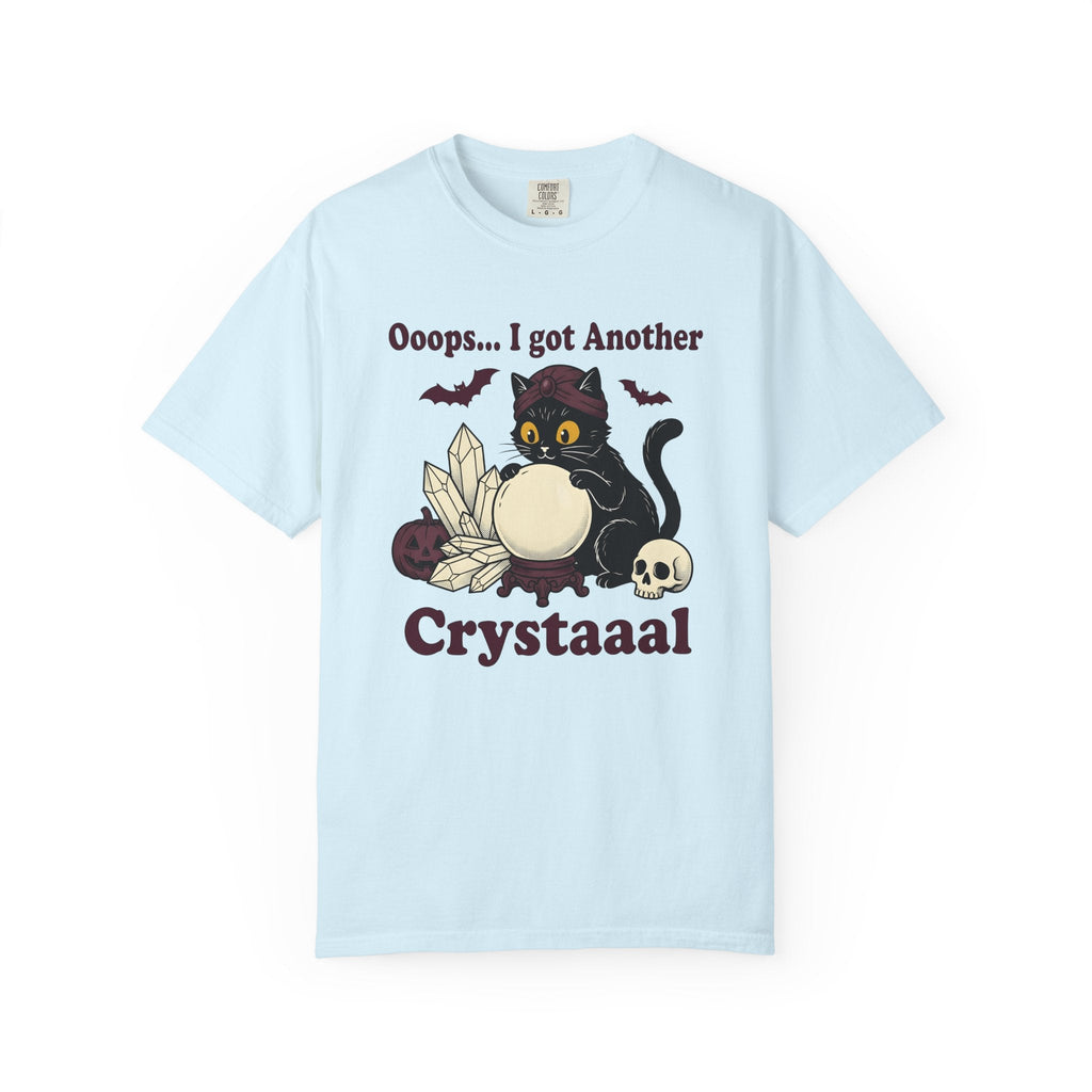 Black Cat Crystal Ball Cartoon T-Shirt – Halloween Witchy product image 2