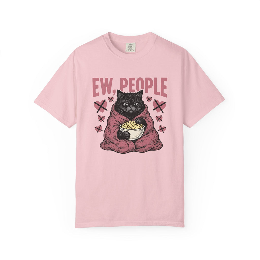 Mad Cat Heart Cartoon T-Shirt – Valentine's Day Kitty product image 3