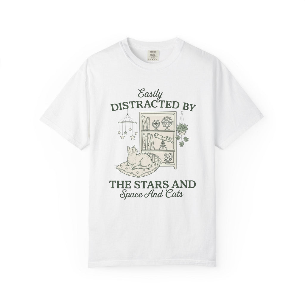 Kitten Shelf Shirt Cat Space Unisex Gift Outline Tee product image 1
