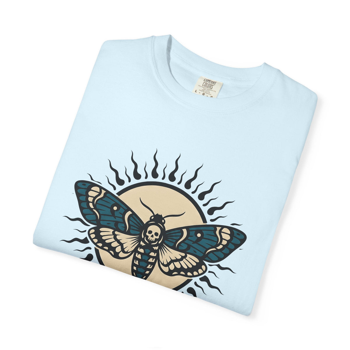 Skull Moth Shirt Boho Chic Dark Gift Women Traditional product image 8