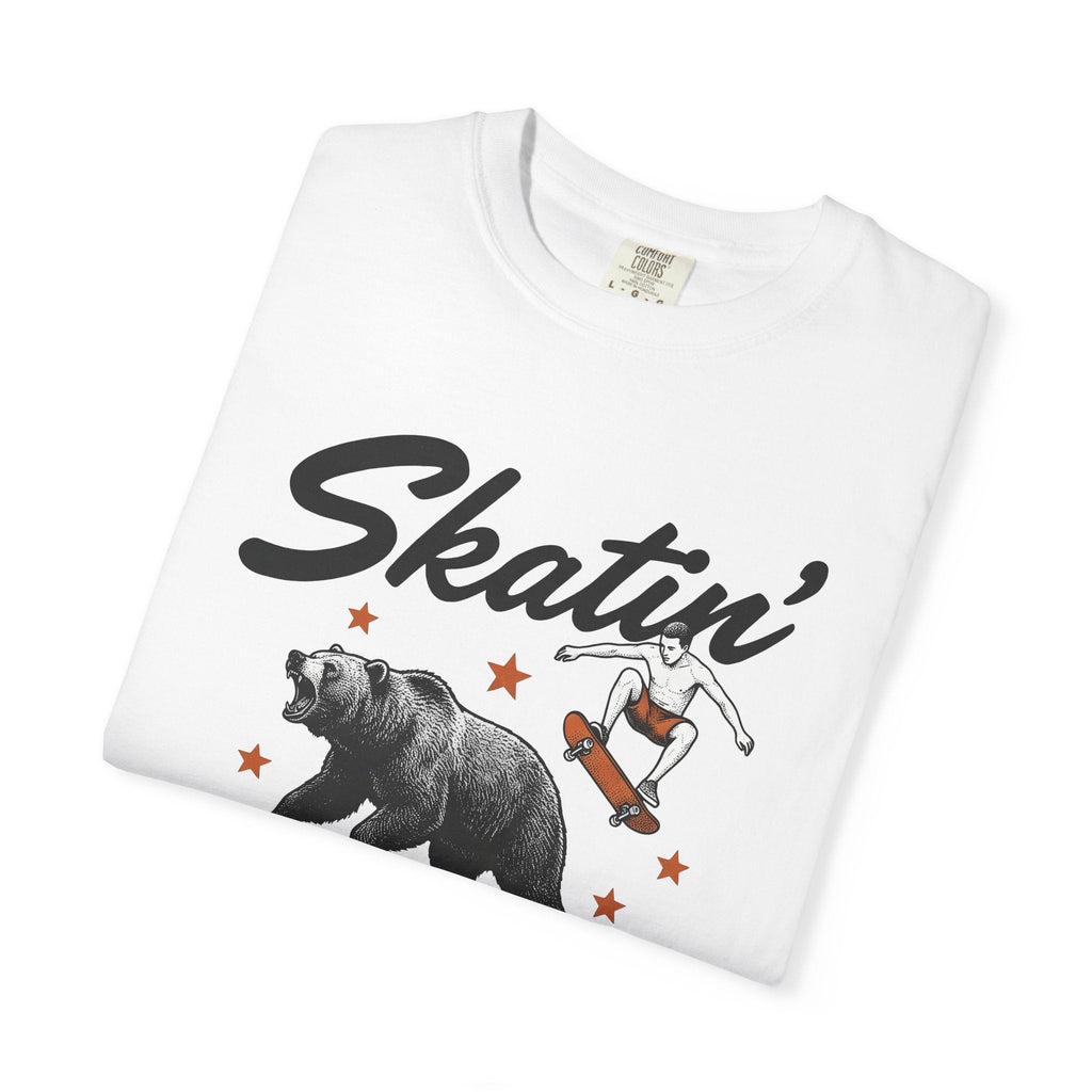 Skateboarding Bear Shirt America Skate Unisex Gift Sketch product image 5