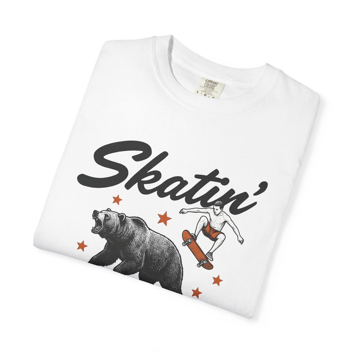 Skateboarding Bear Shirt America Skate Unisex Gift Sketch product image 5