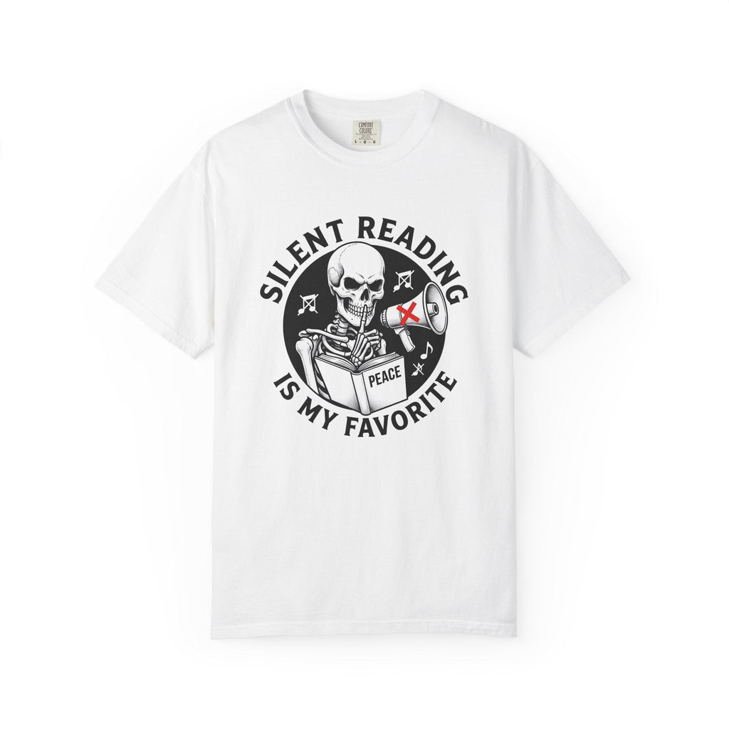 Skull Reading Book Ink T-Shirt – Dark Bookish Teacher product image 1