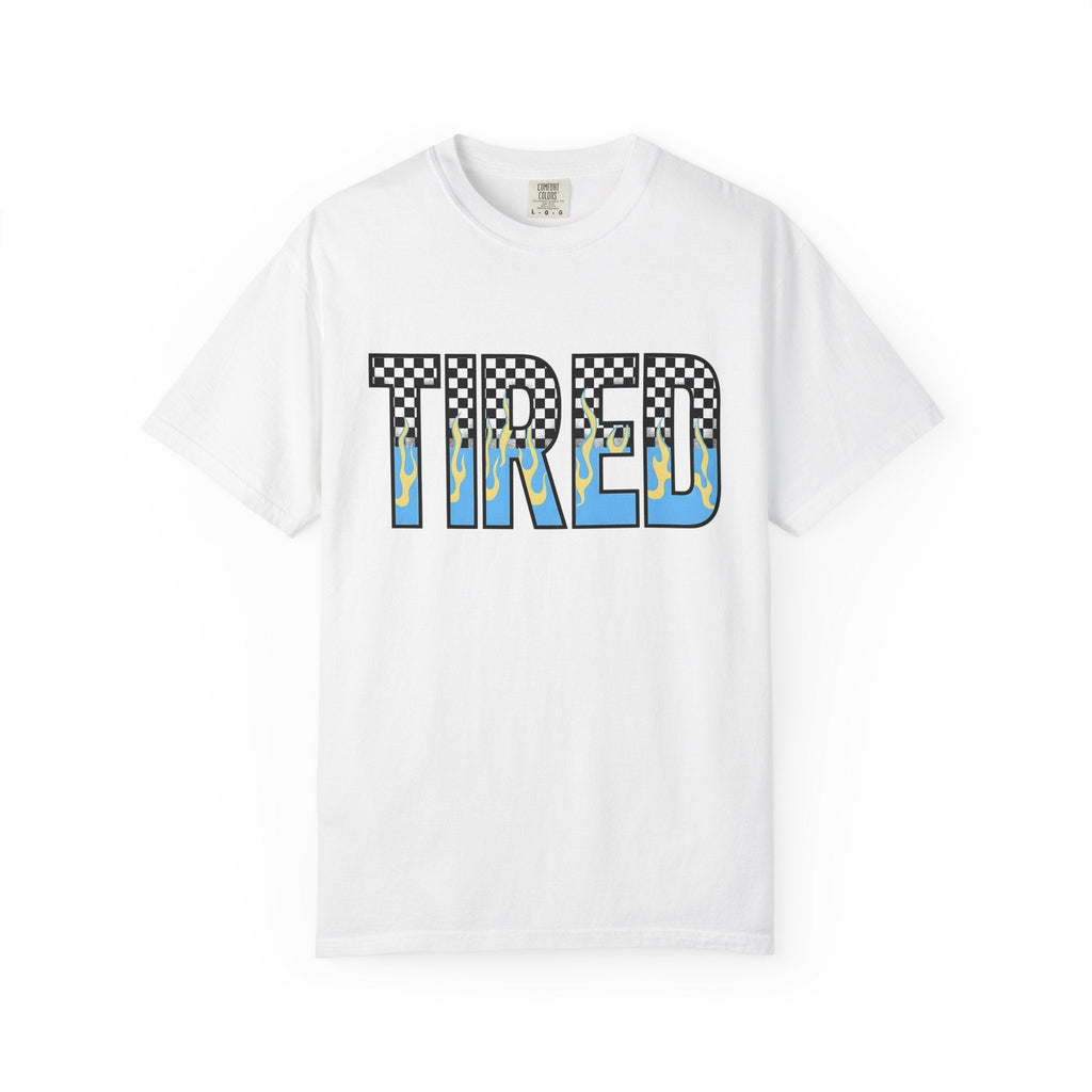Checkered Fire Lettering Shirt Moms Comedy Gift for Women product image 1