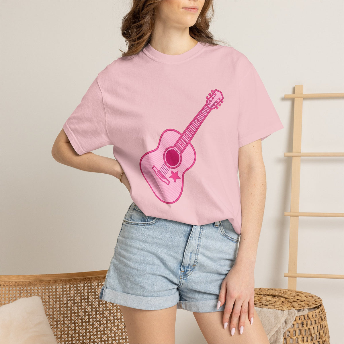 Acoustic Guitar Shirt Cowgirl Tunes Gift for Women Flat Tee product image 12