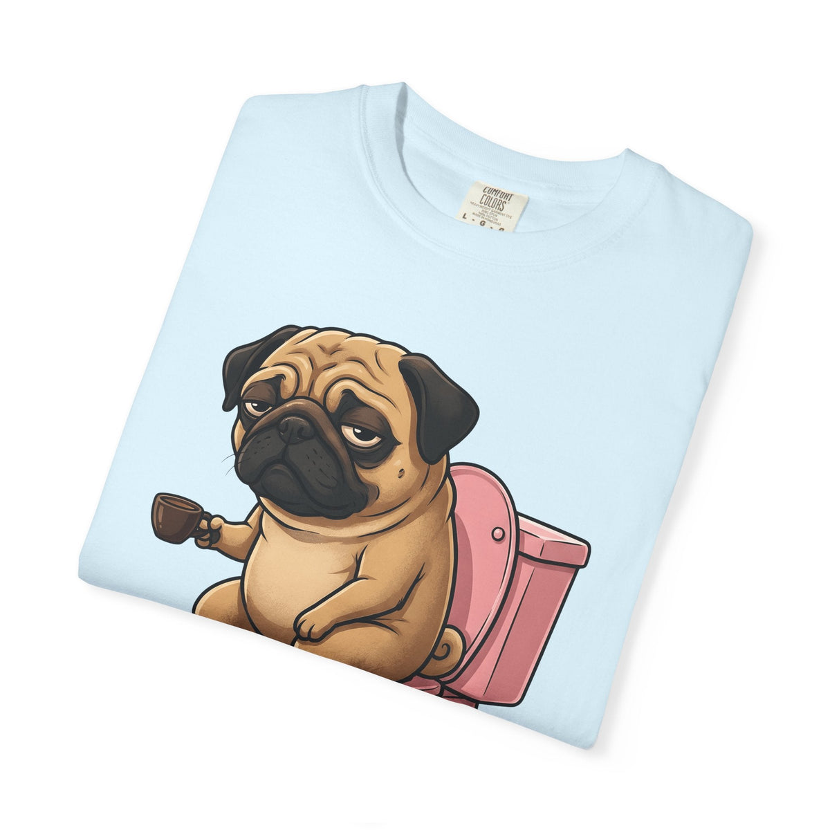 Pug Mocha Shirt Dog Satire Unisex Gift Animated Tee Pugs product image 8
