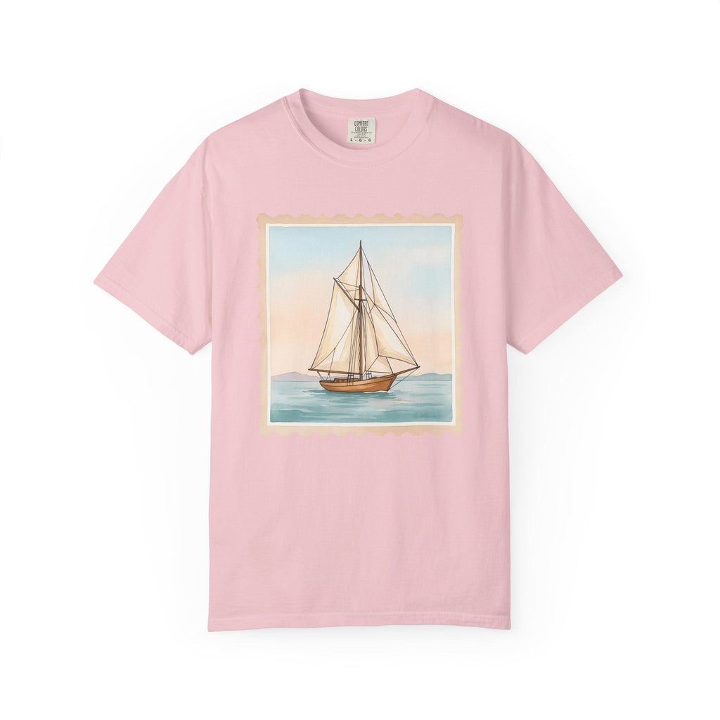 Sailboat Shirt Nautical Travel Unisex Gift Watercolor Tee product image 3