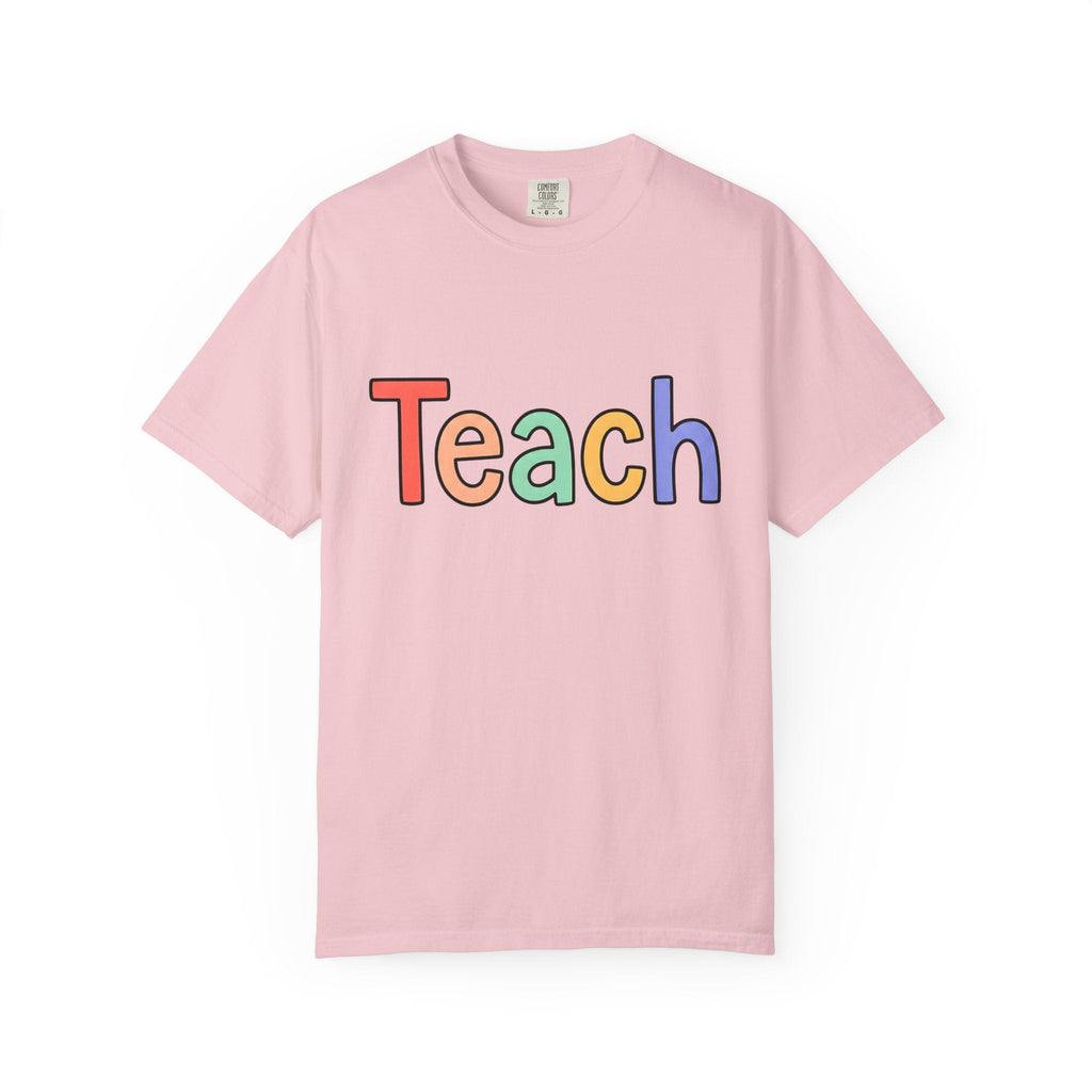 Colorful Teach Text Shirt Teachers Education Unisex Gift product image 3