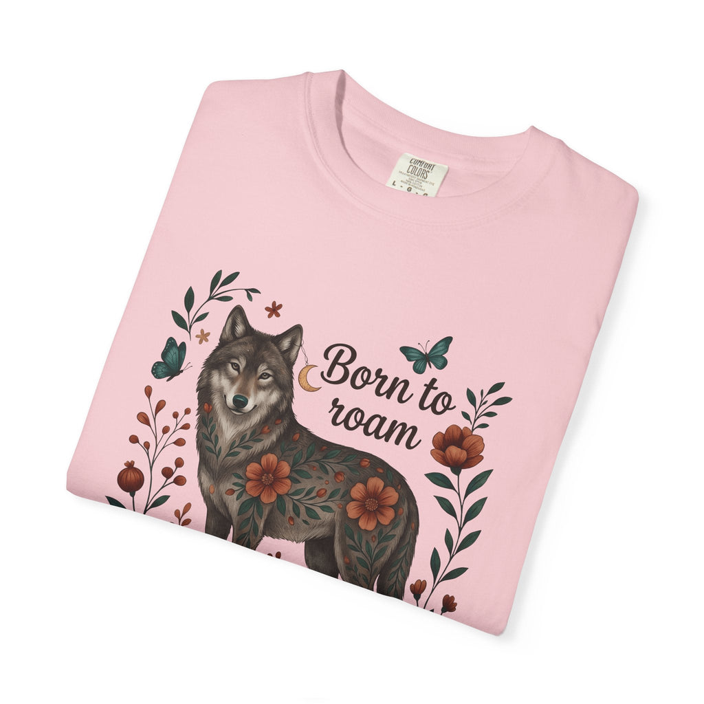 Wolf Flower Shirt Animals & Flowers Outdoors Gift Women product image 11