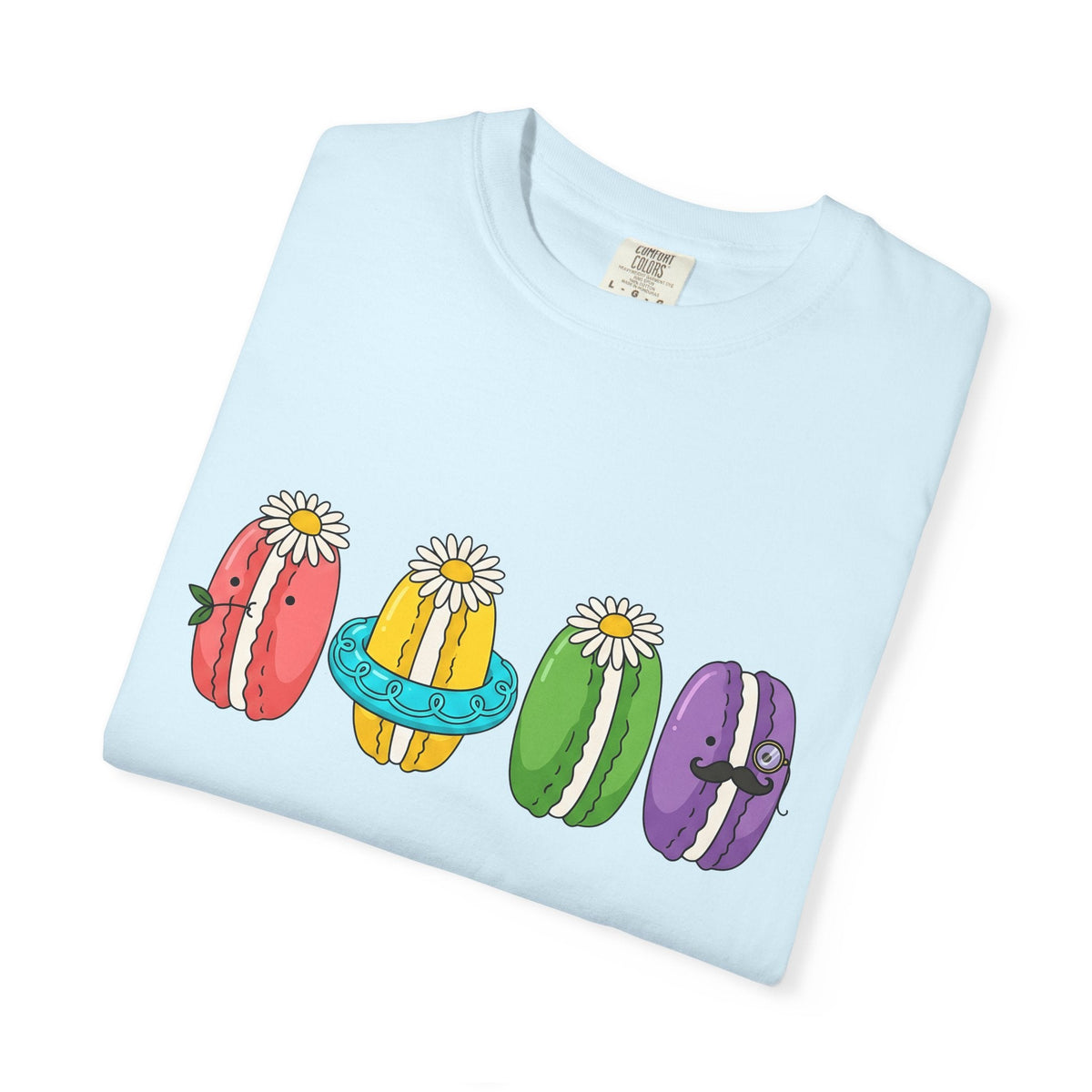 Cute Macarons Shirt Desserts Food Unisex Gift Kawaii Tee product image 8