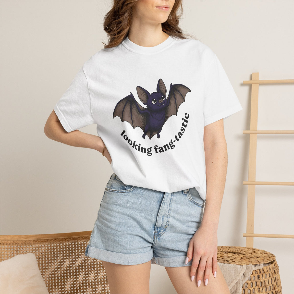 Bat Cartoon Cute T-Shirt – Funny Halloween Animal Design product image 6
