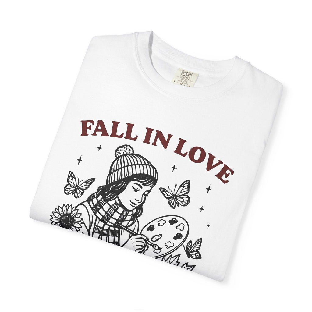 Artist Girl Hand-Drawn T-Shirt – Autumn Art Lover product image 5